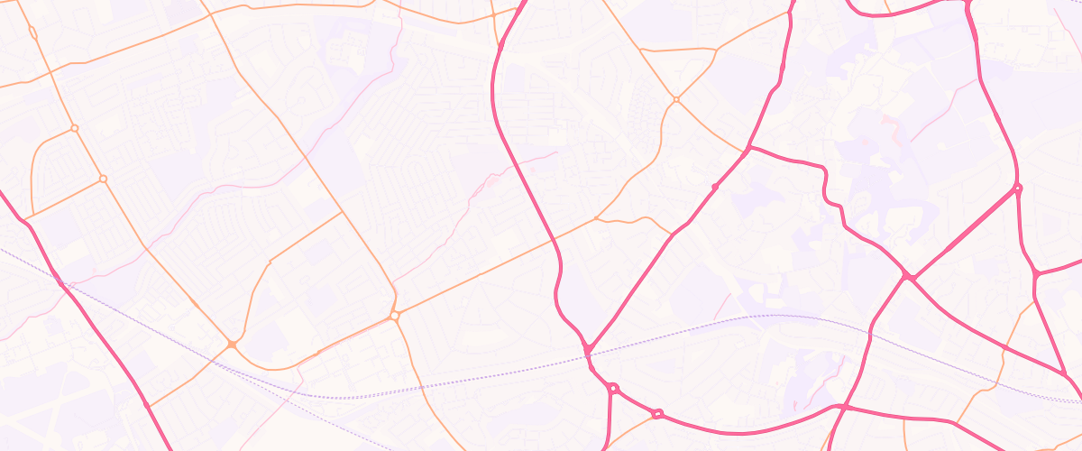 Map showing the location of Harrow Esso Express