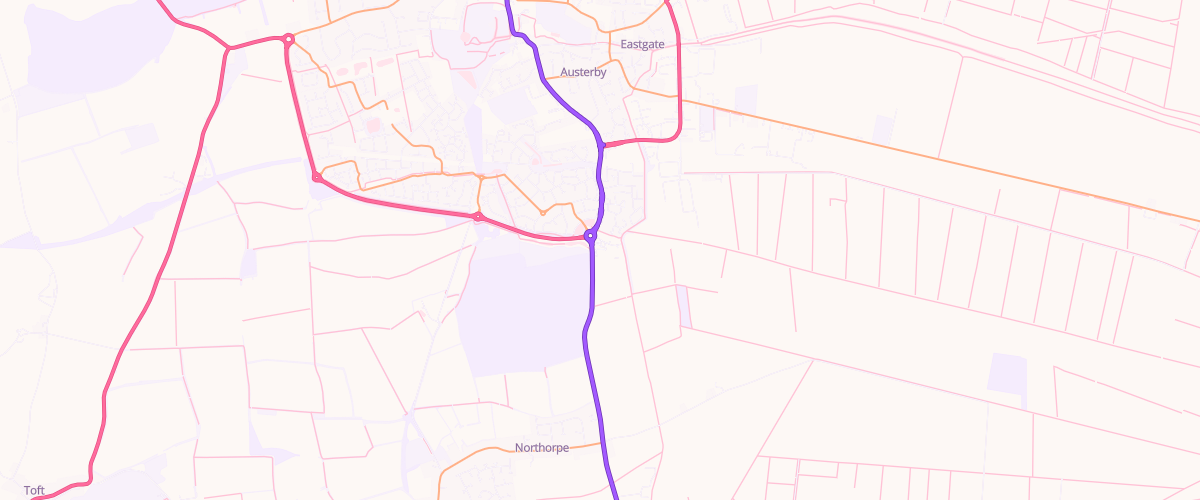 Map showing the location of Shell Bourne