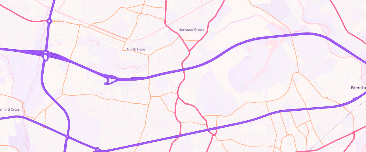 Map showing the location of Asda Heston Express Petrol
