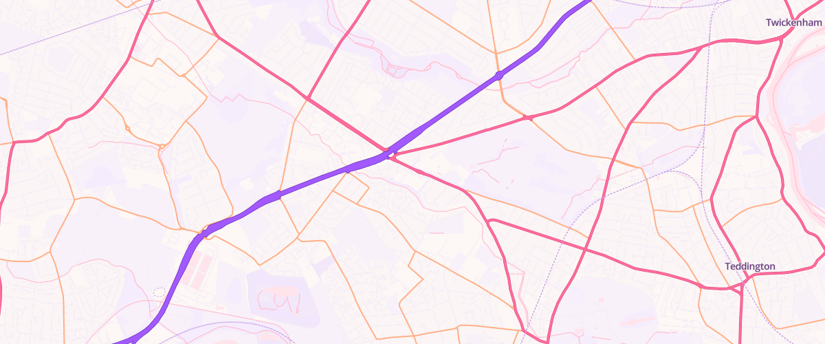 Map showing the location of Sainsburys St Clares