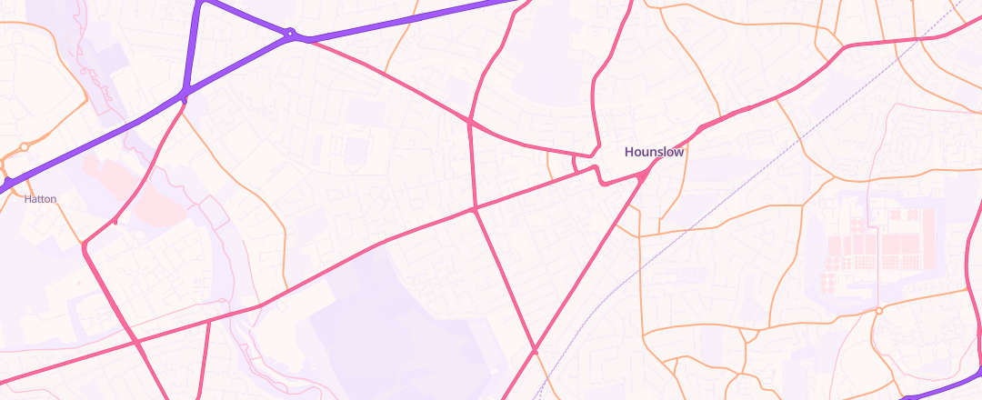 Map showing Kwik-Fit, Hounslow
