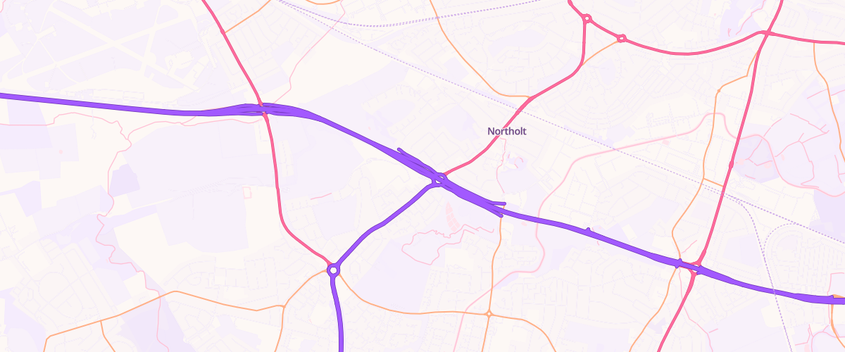 Map showing the location of Asda Northolt Petrol Filling