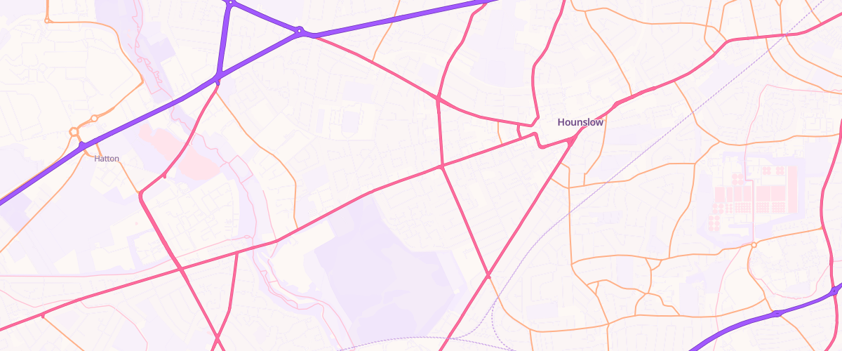 Map showing the location of Mfg Hounslow
