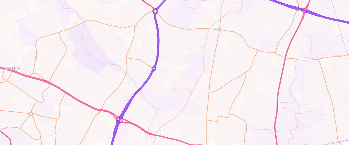 Map showing the location of Hayes Yeading Extra Petrol