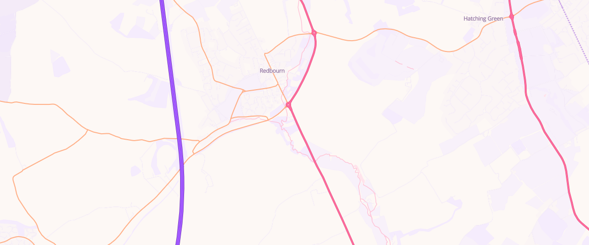 Map showing the location of Shell Redbourn