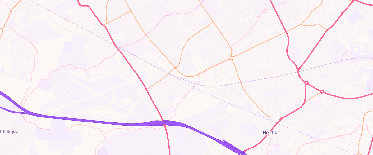 Map showing the location of Sainsburys South Ruislip
