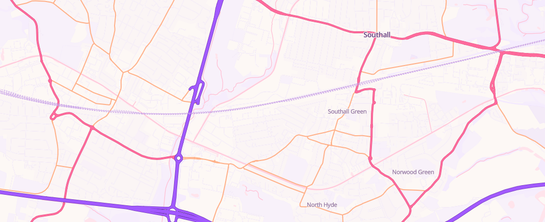 Map showing B B S Autos Limited, Southall