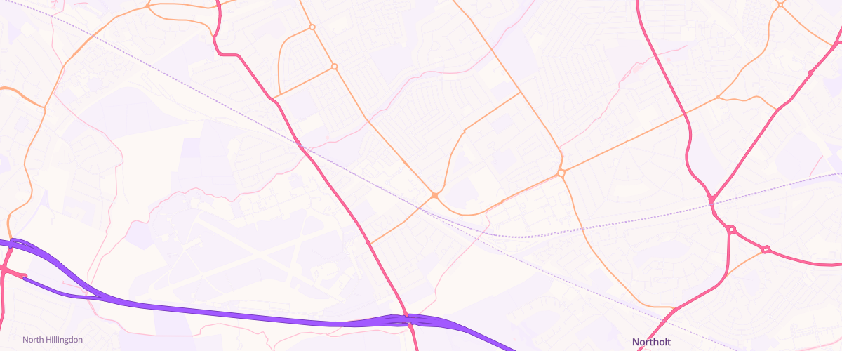 Map showing the location of Mfg Victoria Road