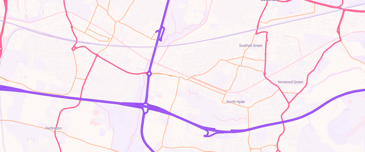 Map showing the location of Mfg Hayes