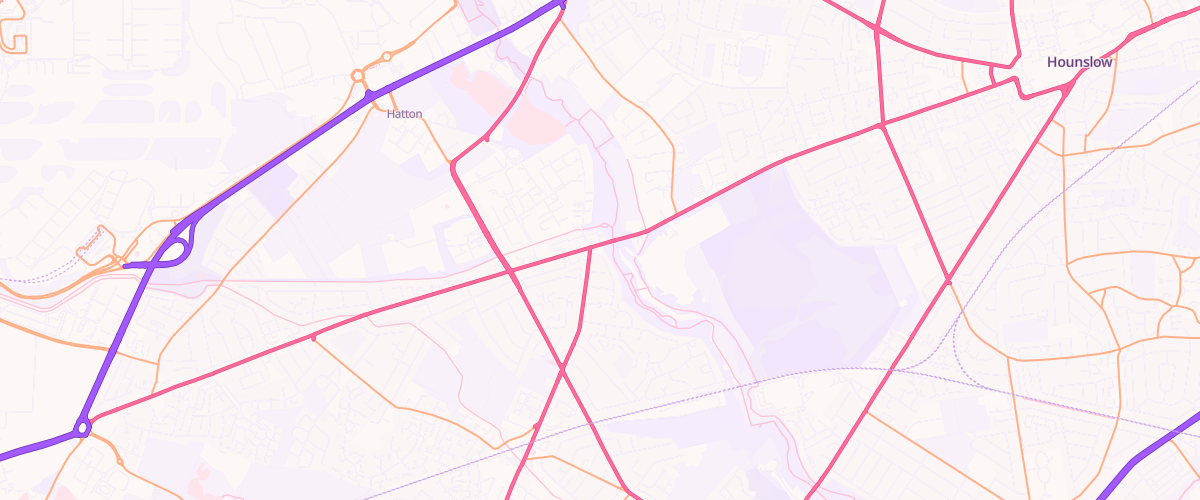 Map showing the location of Baberbridge Service Station