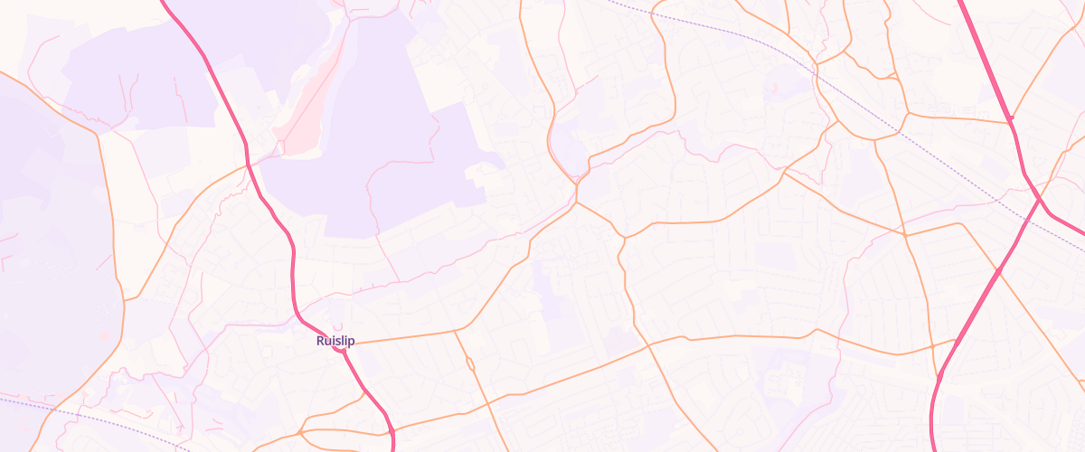 Map showing the location of Mfg Pinner