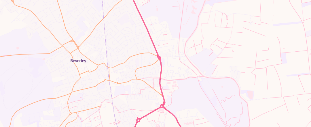 Map showing W Robinson, Beverley