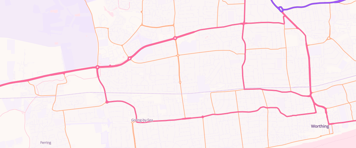 Map showing the location of Asda Durrington Express Petrol