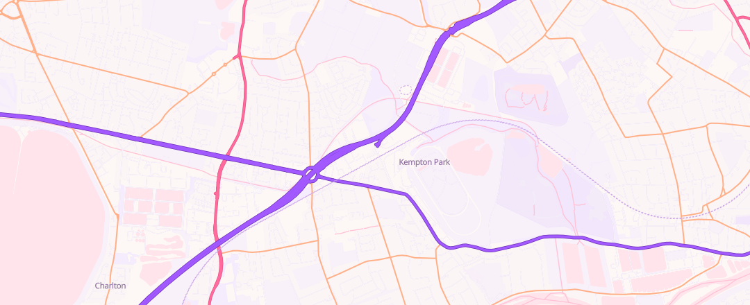 Map showing Rose Mot Centre Limited, Sunbury On Thames