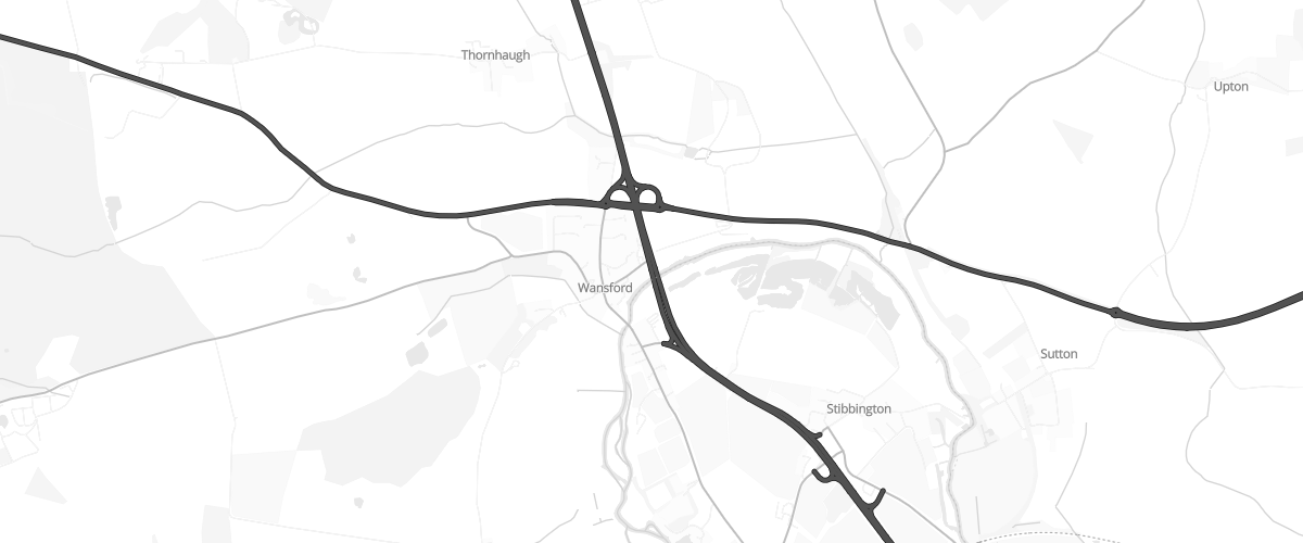 Map showing the location of Wittering