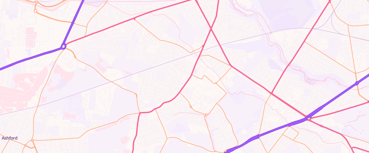 Map showing the location of Feltham Superstore Petrol Filling