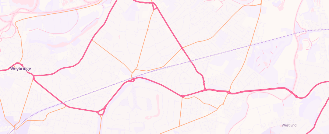 Map showing Walton Audi, Walton On Thames