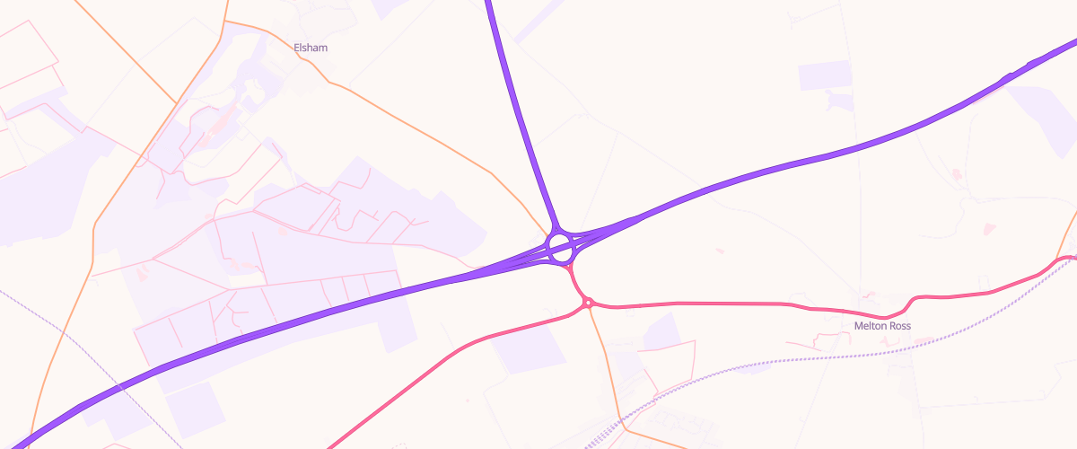 Map showing the location of Mfg Barnetby