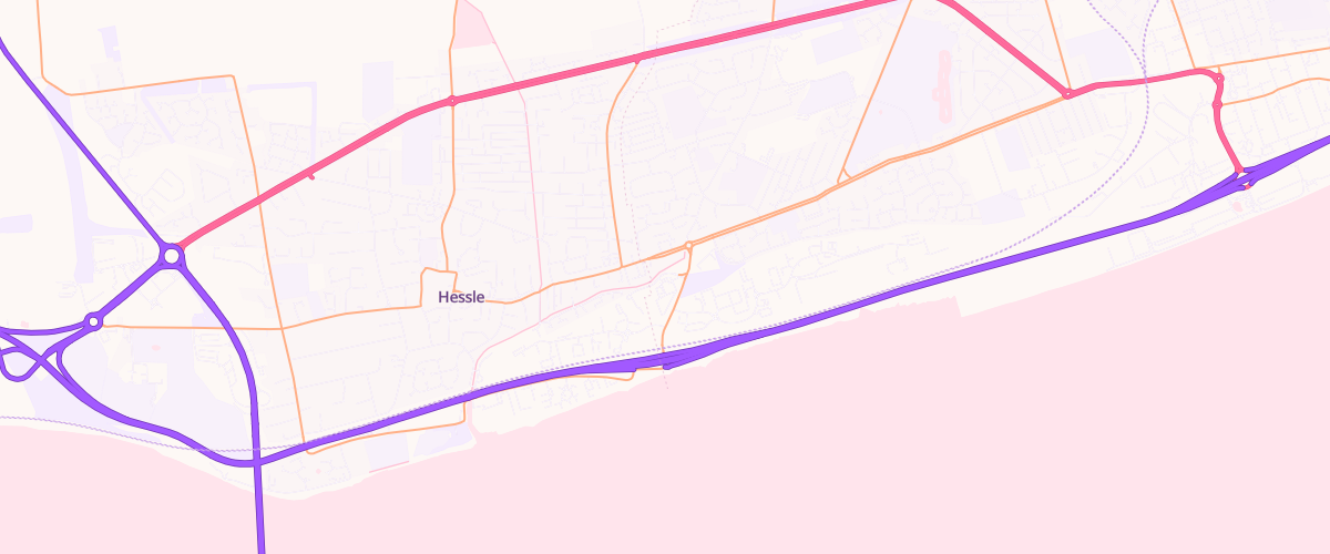 Map showing the location of Sainsburys Hull