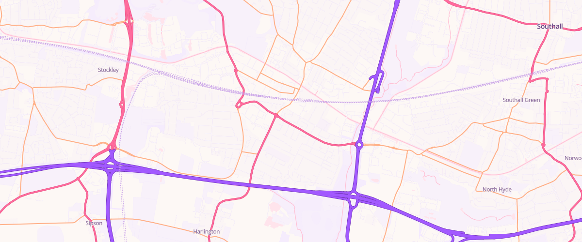 Map showing the location of Hayes South Esso Express