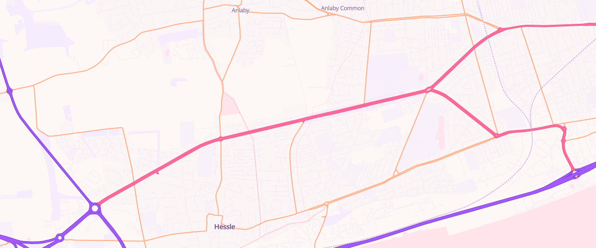 Map showing the location of Hessle Boothferry Rd Esso
