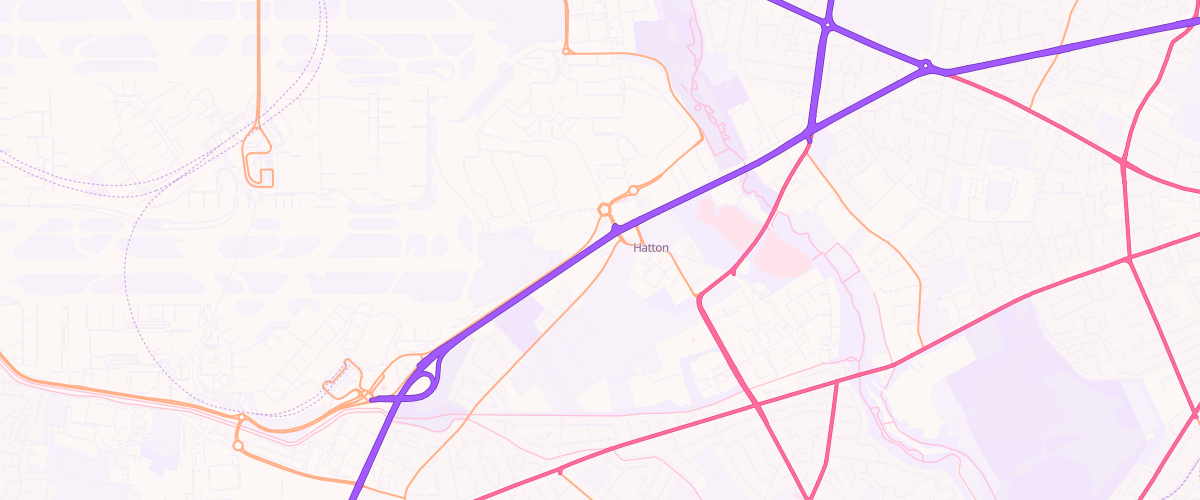 Map showing the location of Mfg Hatton Cross