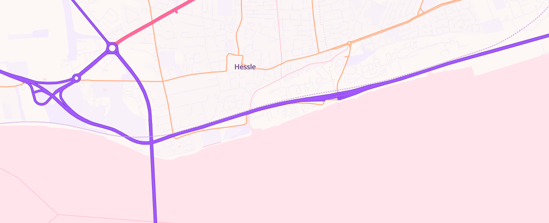 Map showing Minstergate Hyundai, Hull