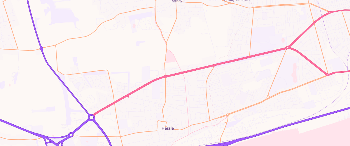 Map showing the location of Rontec Boothferry Road