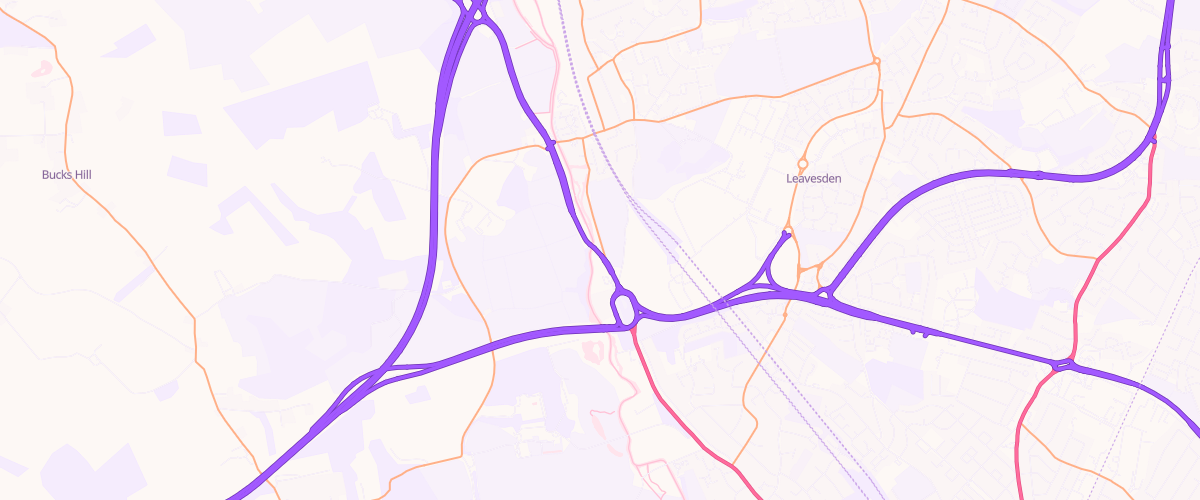 Map showing the location of Shell Co-Op Hunton Bridge