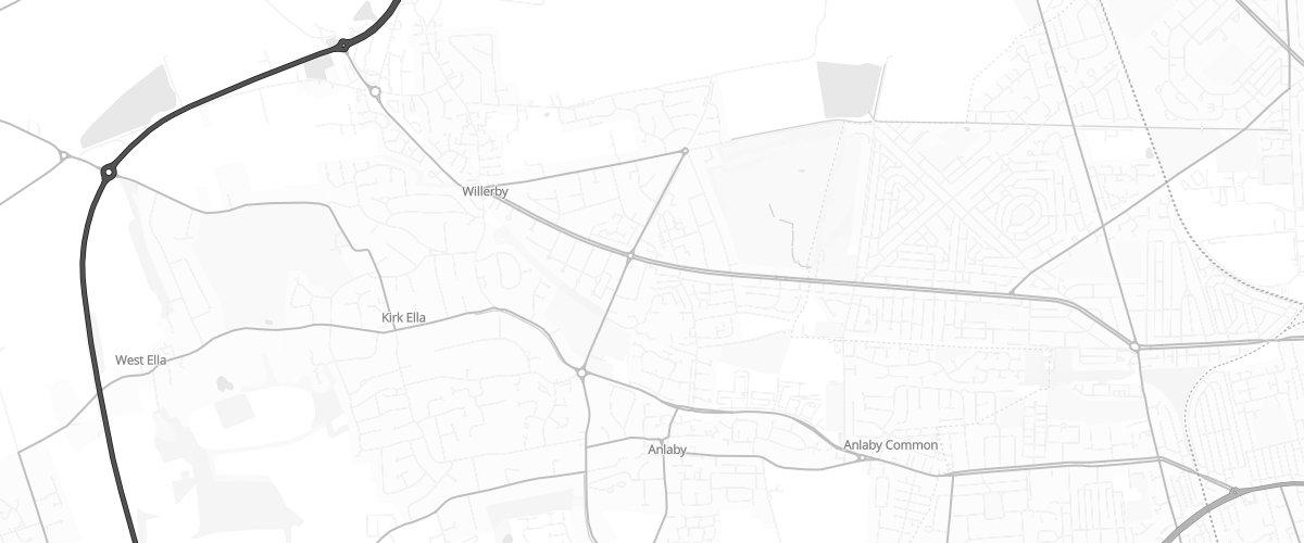Map showing the location of Willerby Kirk Ella Esso