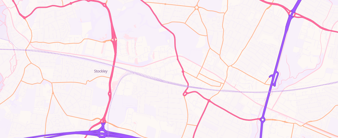 Map showing Reliance Auto Test, Hayes