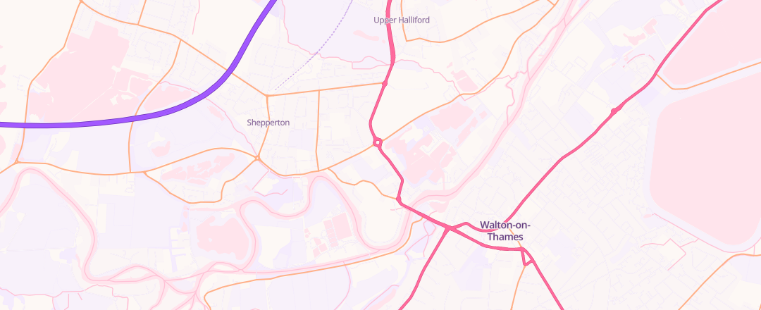 Map showing Ancaster Group Limited, Shepperton