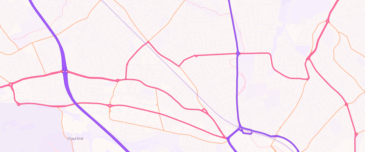 Map showing the location of Pgg Leagrave