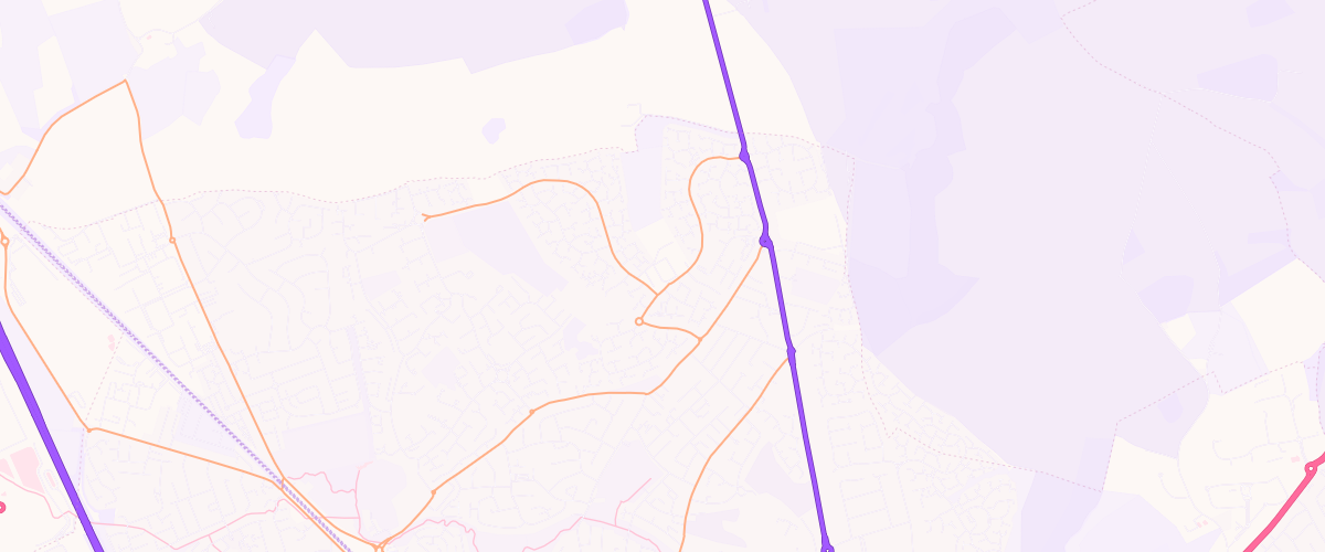 Map showing the location of Sainsburys Bramingham Park