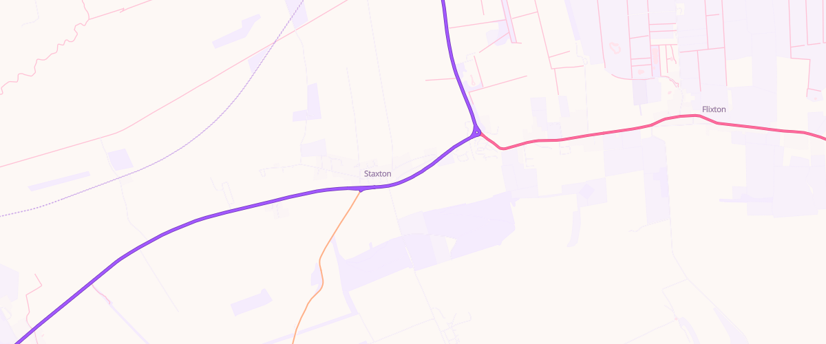 Map showing the location of Shell Co-Op Staxton