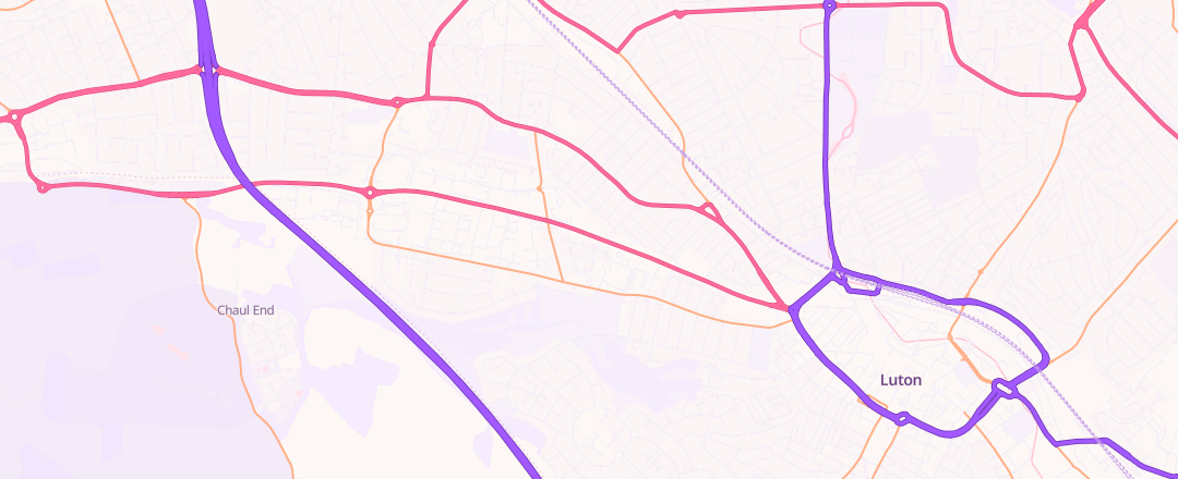Map showing Aa Mot Centre Ltd, Luton