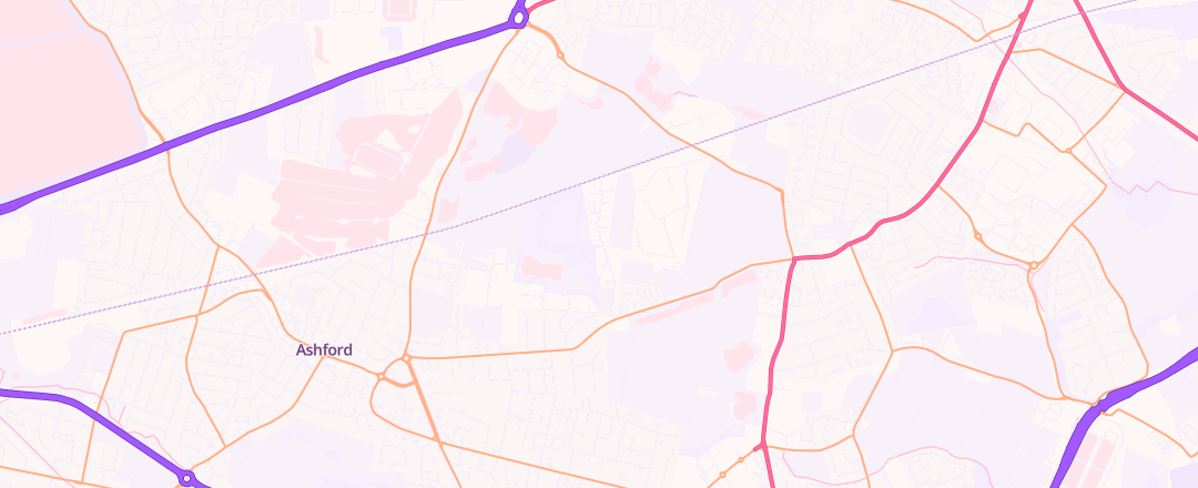 Map showing Boxer Motor Works Limited, Ashford