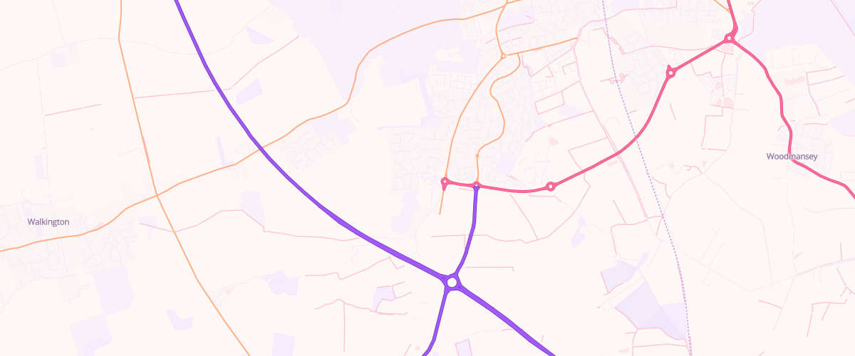 Map showing the location of Mfg Morrisons Beverley