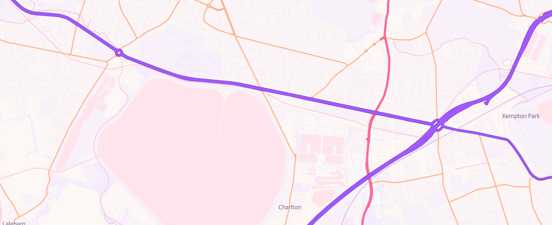 Map showing Sunbury Auto Repair Ltd, Ashford Common