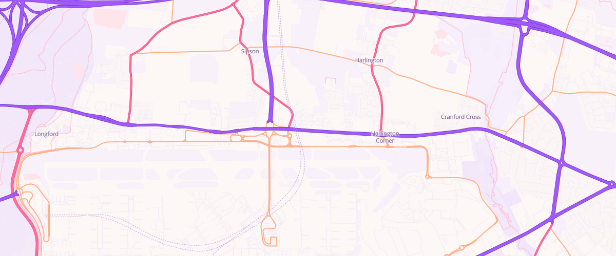 Map showing the location of Rontec Harlington