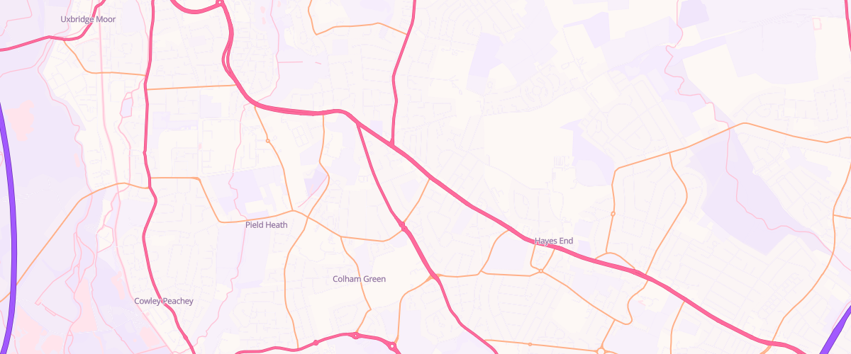 Map showing the location of Asda Hillingdon Express Petrol