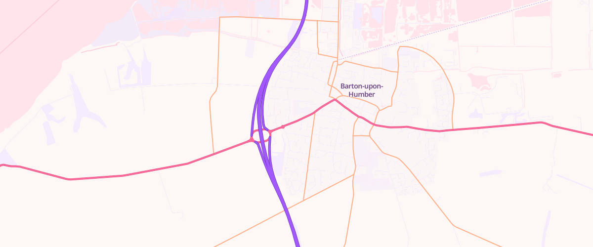 Map showing the location of Asda Barton Upon Humber