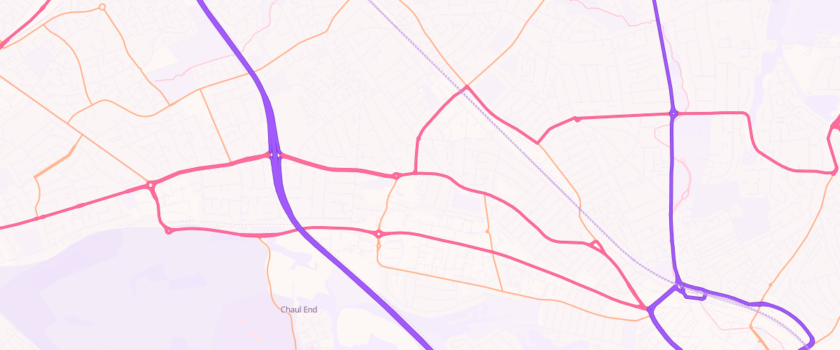 Map showing the location of Asda Empire Express Petrol