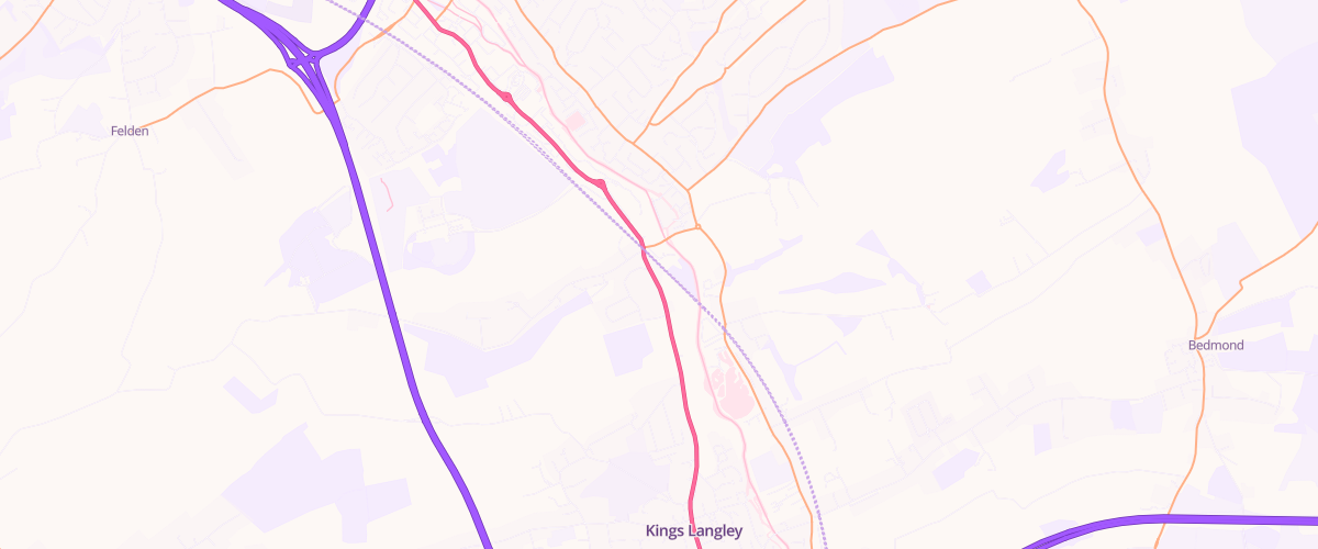 Map showing the location of Pgg Kings Langley