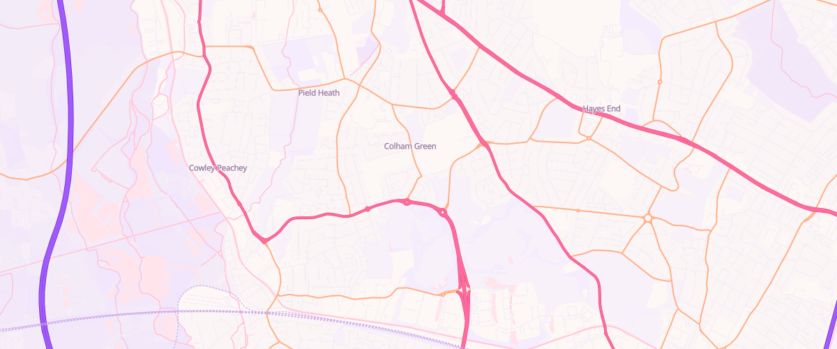 Map showing the location of Colham Self Serve Ltd