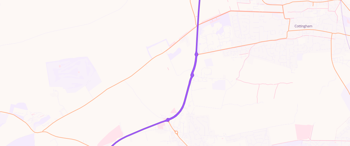 Map showing the location of Asda Willerby Express Petrol