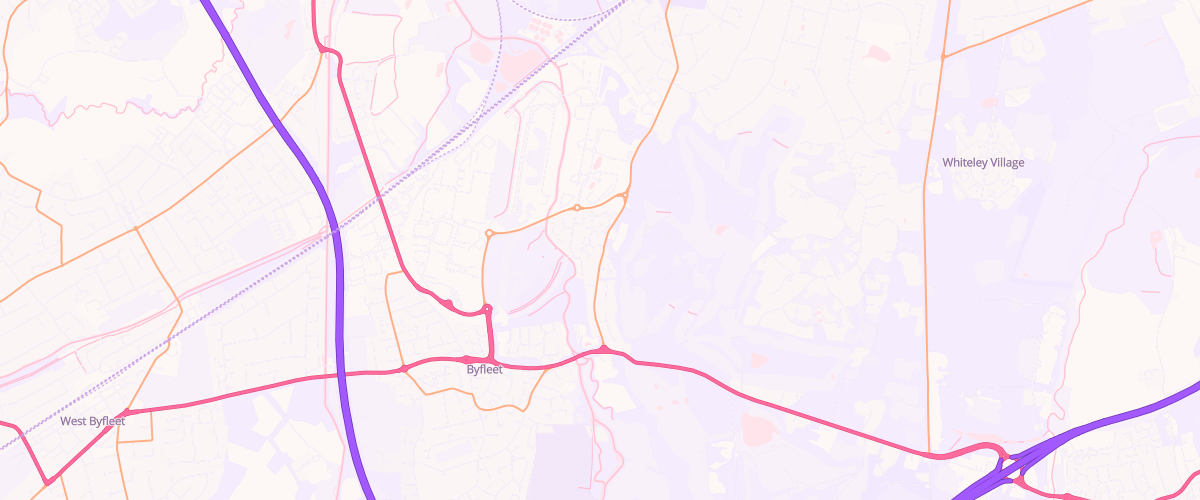 Map showing the location of Shell St Georges