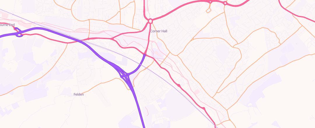 Map showing Apsley Mots Ltd, Hemel Hempstead