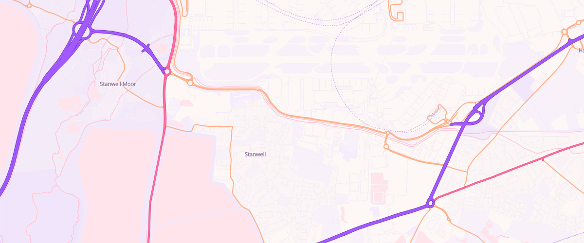 Map showing the location of Mfg Stanwell