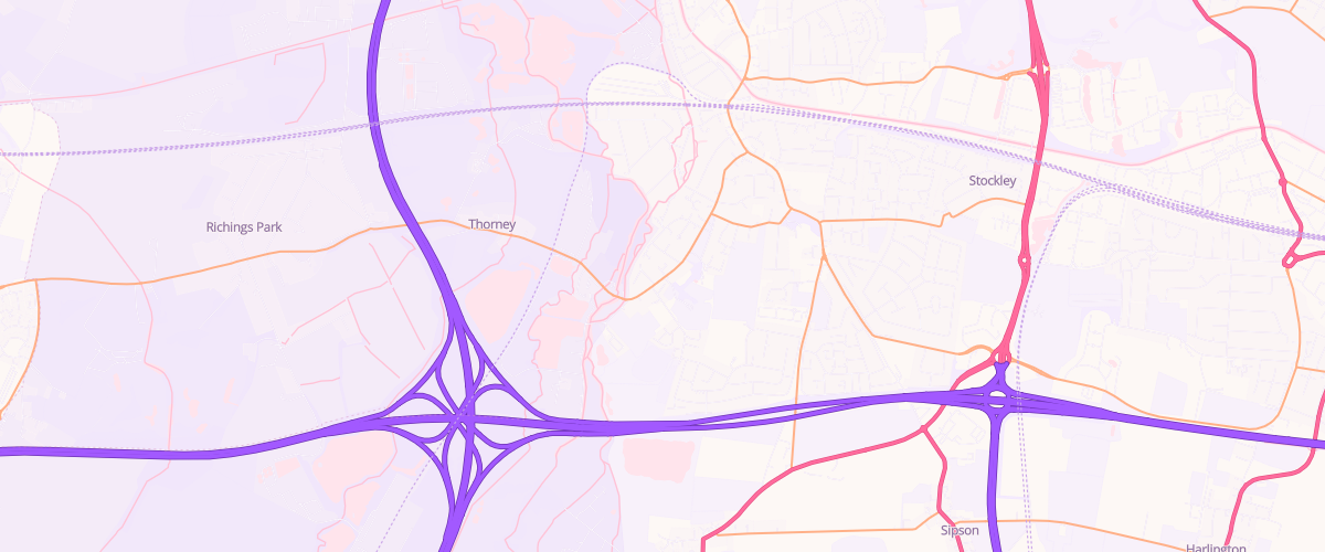 Map showing the location of Mfg Mill Road